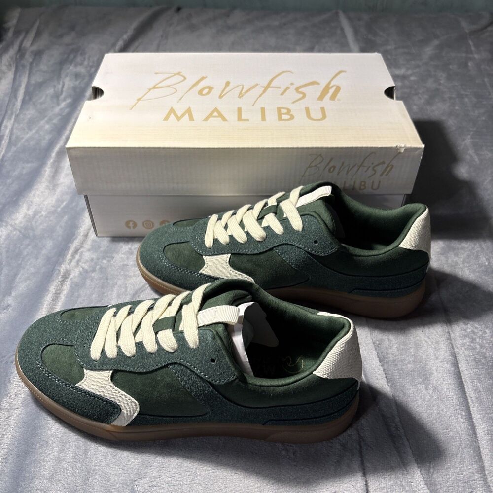 Blowfish Malibu Tastic Jeweled Green Sneakers Size 6.5